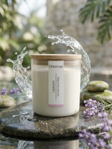 Vela Lavanda Di Terrae - velas aromáticas - Cuenca Natural