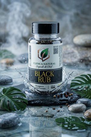 Black Rub Carvão Segredo do Chef Cuenca Natural - dry rub - Cuenca Natural