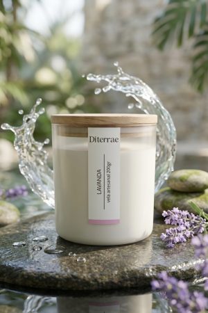 Vela Lavanda Di Terrae - velas aromáticas - Cuenca Natural
