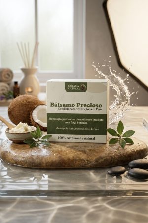 Condicionador Nutrição Sem Peso Bálsamo Precioso Cuenca Natural - condicionador sólido - Cuenca Natural