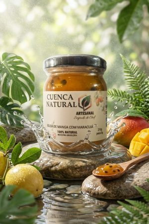 Geleia Manga com Maracuja Segredo do Chef Cuenca Natural - geleia de maracujá - Cuenca Natural