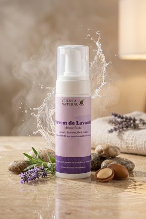 Sabonete Mousse Facial Nuvem de Lavanda Cuenca Natural - sabonete facial - Cuenca Natural