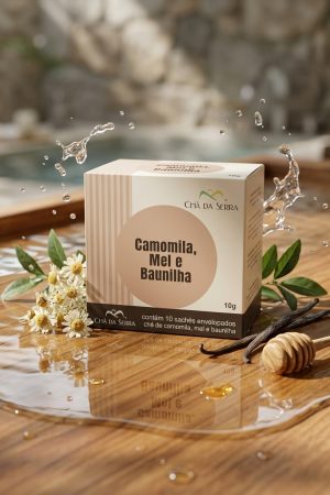 Camomila, Mel e Baunilha Chá da Serra - chá para dormir - Cuenca Natural